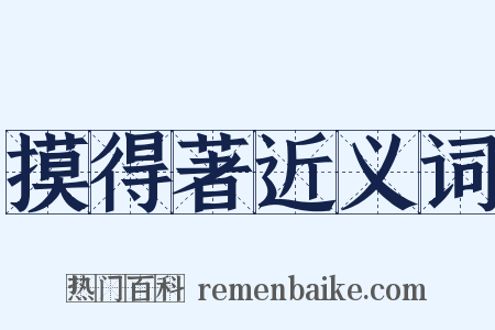 摸得著近义词是什么意思的图片